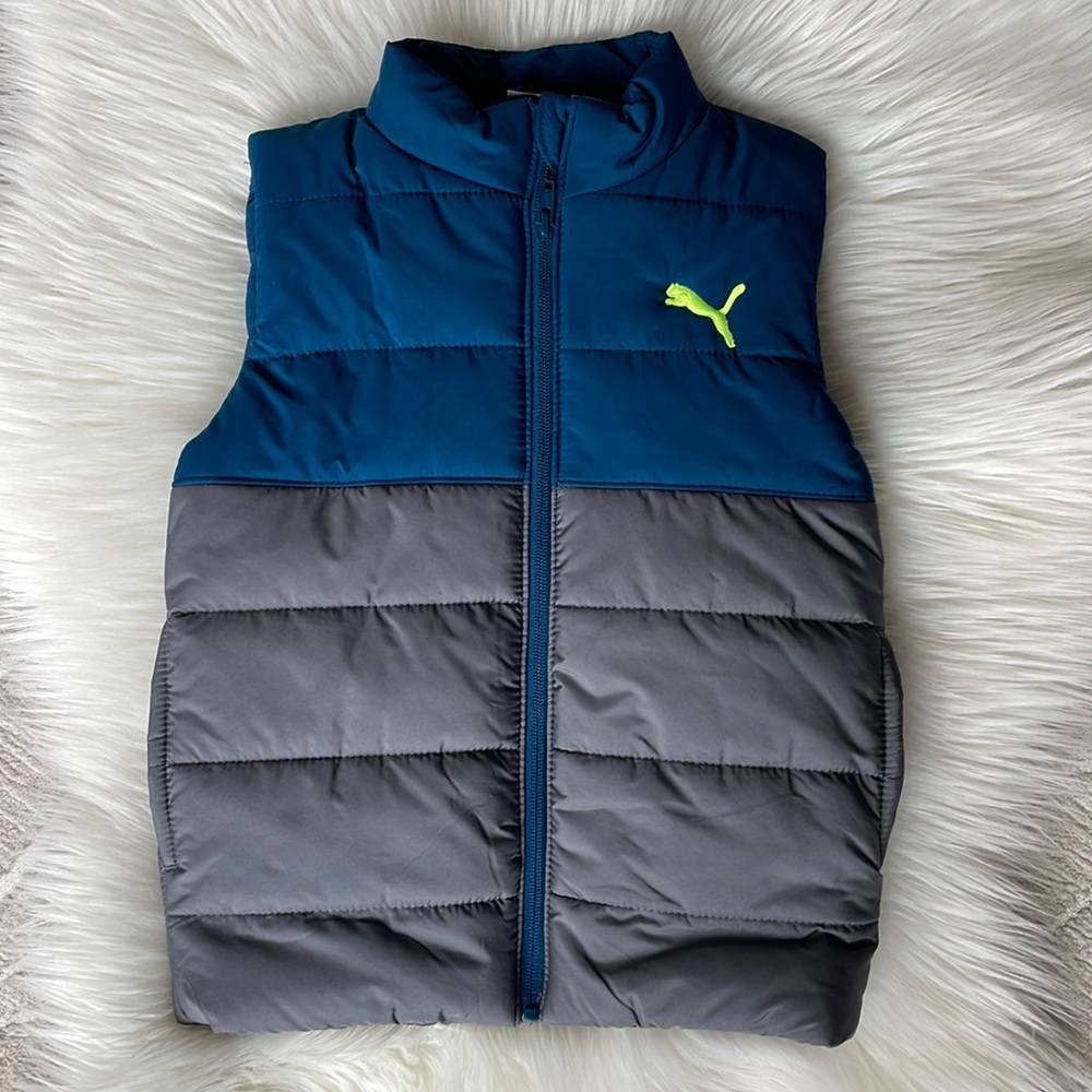 Puma Boys Puffer Vest, size XS 5-6